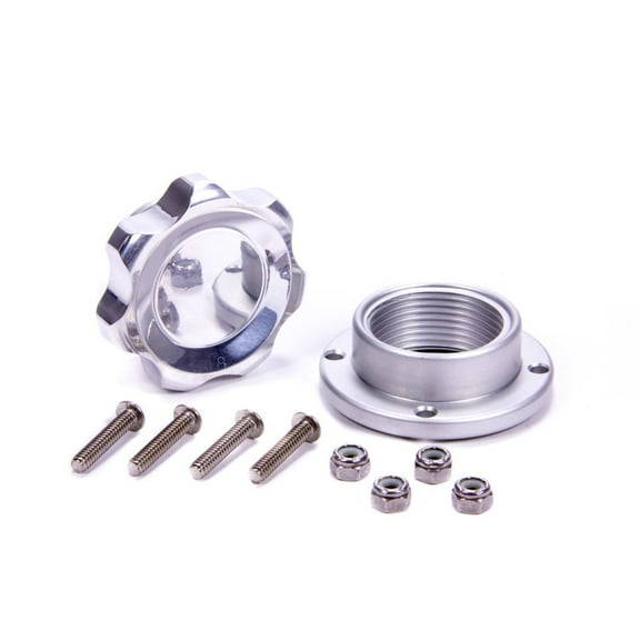 Allstar Performance Filler Cap Polished with Bolt-In Alum Bung Small