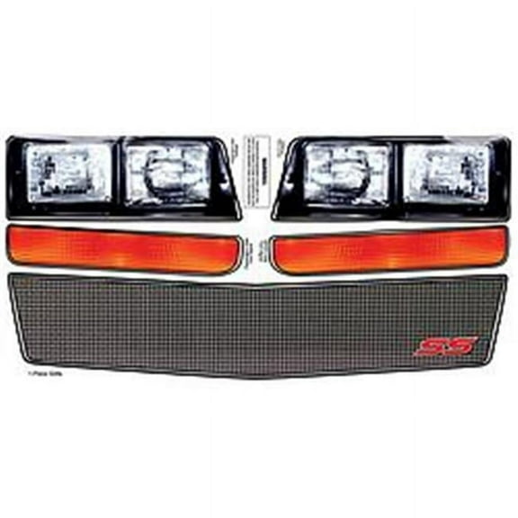 Allstar Performance Monte Carlo SS Nose Decal Kit with Mesh Grille for 1983-1988 Sportsman Circle Track Cars