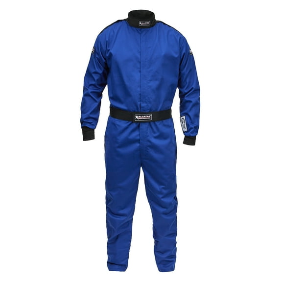 Allstar Performance Racing Suit SFI 3.2A/1 XL, Fire Retardant Cotton Blue Motorcycle Jacket