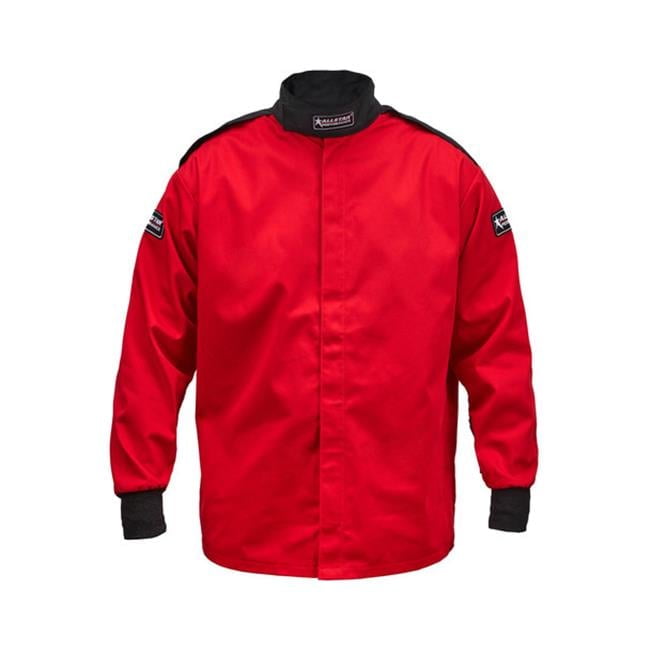 Allstar 931175 Single Layer Racing/Driving Jacket SFI 3.2A/1 Rated Red X-Large