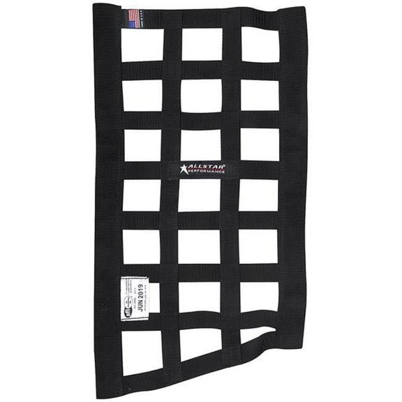 Allstar Performance  SFI Border Style Window Net for Funny Car, Black