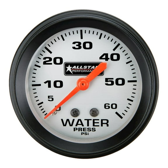 Allstar Performance Water Pressure Gauge 0-60psi 2-5/8in