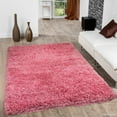 thumbnail image 1 of Allstar Pink Solid Thick Modern Shaggy Area Rug (7' x 10' 2"), 1 of 5