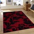 thumbnail image 1 of Allstar Red Modern Geometric flowers design Area Rug (5' 2" x 7' 2"), 1 of 7