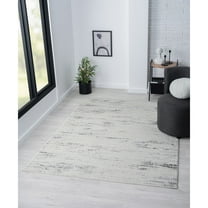 Allstar Rugs  Abstract Themed Polyester Area Rug 5' 1" x 6' 11" - Fossil