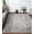 thumbnail image 1 of Allstar Rugs  Abstract Themed Polyester Area Rug 7' 9" x 9' 10" - Graphite, 1 of 5