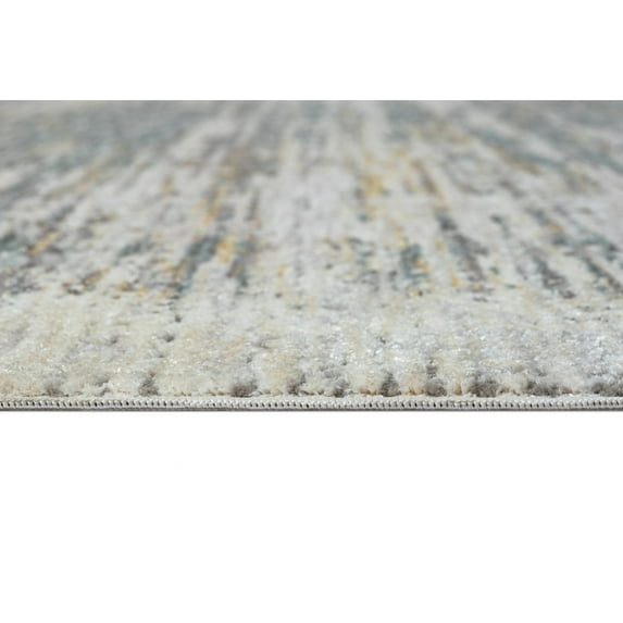 Allstar Rugs Abstract Themed Polyester Area Rug 9' 4" x 13' 0" - Graphite