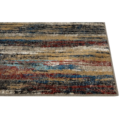 Allstar Rugs Abstract Themed Polypropylene Area Rug 5' 0" x 6' 11" - Multicolor
