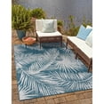 thumbnail image 1 of Allstar Rugs  Abstract Themed Polypropylene Outdoor Rug 2' 0" x 6' 11" Runner/2' 0" x 6' 11" - Turquoise, 1 of 5