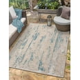 thumbnail image 1 of Allstar Rugs  Abstract Themed Polypropylene Outdoor Rug 5' 0" x 6' 11" - Coconut, 1 of 5
