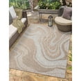 thumbnail image 1 of Allstar Rugs  Abstract Themed Polypropylene Outdoor Rug 5' 0" x 6' 11" - Coconut, 1 of 5