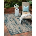 thumbnail image 1 of Allstar Rugs  Abstract Themed Polypropylene Outdoor Rug 7' 7" x 10' 0" - Storm Blue, 1 of 5