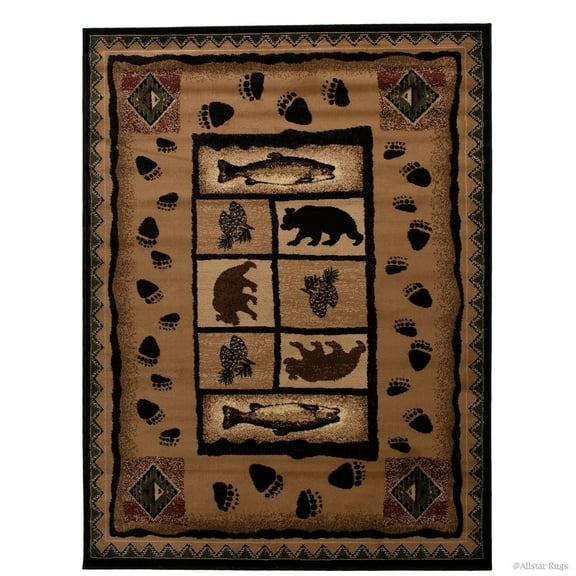 Allstar Rugs Allstar Berber Woven Soft Southwest Assorted Theme Rug 7' 1" x 5' 2" 5' x 8'