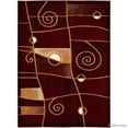 thumbnail image 1 of Allstar Rugs Allstar Combo Modern and Chic Swirl Design Rug Burgundy 5' 2"x7' 1" 5' x 8', 1 of 5