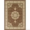thumbnail image 1 of Allstar Rugs Allstar Dense High Pile Floral Art Deco Rug Brown 7' 10"x10' 7" 8' x 10' Ivory, 1 of 5