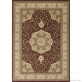 thumbnail image 1 of Allstar Rugs Allstar Dense High Pile Floral Art Deco Rug Burgundy 5' 2"x7' 4" 5' x 8' Ivory, 1 of 5