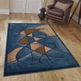 thumbnail image 1 of Allstar Rugs Allstar Distressed Modern Swirl Design Rug Blue 5' 2"x7' 1" 5' x 8', 1 of 7