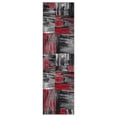 thumbnail image 1 of Allstar Rugs High Quality Red 2x7 Modern Abstract Quad-Directional Weathered Texture Runner (2' 0" x 6' 11"), 1 of 7