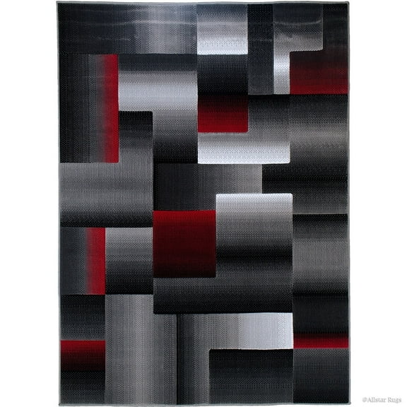 Allstar Rugs Allstar Exclusive Modern Geometric Area Rug Lava 4' 11"x6' 11" Abstract 5' x 8'