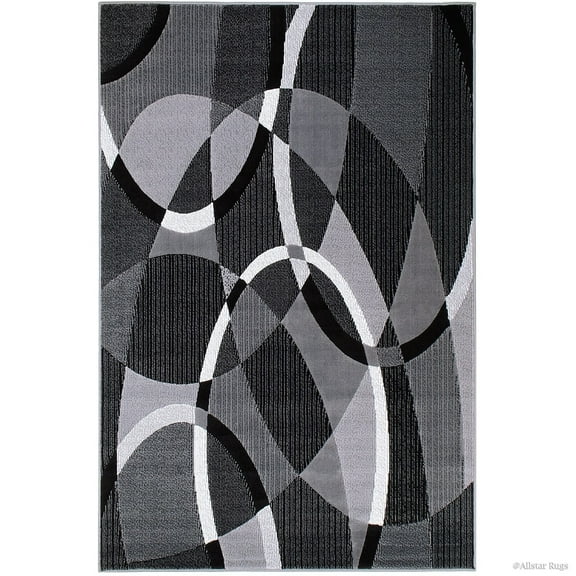 Allstar Rugs Allstar Exclusive Transitional Linear Design Rug Gray 4' 11"x6' 11" 5' x 8' Transitional,Modern & Contemporary