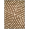 thumbnail image 1 of Allstar Rugs Allstar Modern 3D Formal Thick Striped Rug Champagne 4' 11"x6' 11" 5' x 8' Modern & Contemporary, 1 of 5