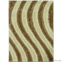 Allstar Rugs Allstar Modern 3D Wavy Line Design Rug Champagne 7' 5"x10' 5" 8' x 10'