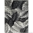 thumbnail image 1 of Allstar Rugs Allstar Modern Abstract Leaves Design Rug Gray 7' 0" x 5' 2" 5' x 8', 1 of 5