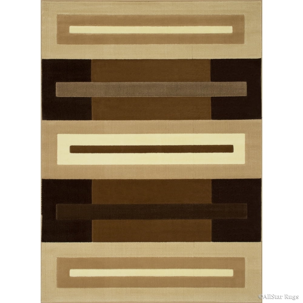 Colorblock Outdoor Rugs Allstar Rugs Allstar Modern Colorblock Design Rug Beige 5' 2