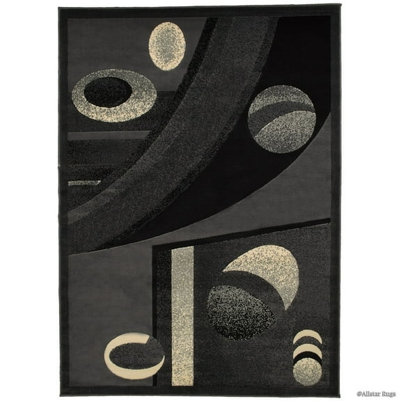 Allstar Rugs Allstar Modern Colorblock Design Rug Gray 7' 9"x10' 2" 8' x 10'