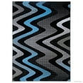 thumbnail image 1 of Allstar Rugs Allstar Modern Distressed Wavy Linear Design Rug Blue 7' 9"x9' 8" 8' x 10', 1 of 5