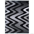 thumbnail image 1 of Allstar Rugs Allstar Modern Distressed Wavy Linear Design Rug Gray 4' 11"x6' 11" 5' x 8', 1 of 5