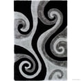 thumbnail image 1 of Allstar Rugs Allstar Modern Soft 3D Spiral Design Rug Gray 4' 11"x6' 11" 5' x 8', 1 of 5