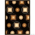 thumbnail image 1 of Allstar Rugs Allstar Modern and Chic Shape Design Rug Black 7' 9"x10' 2" 8' x 10', 1 of 5