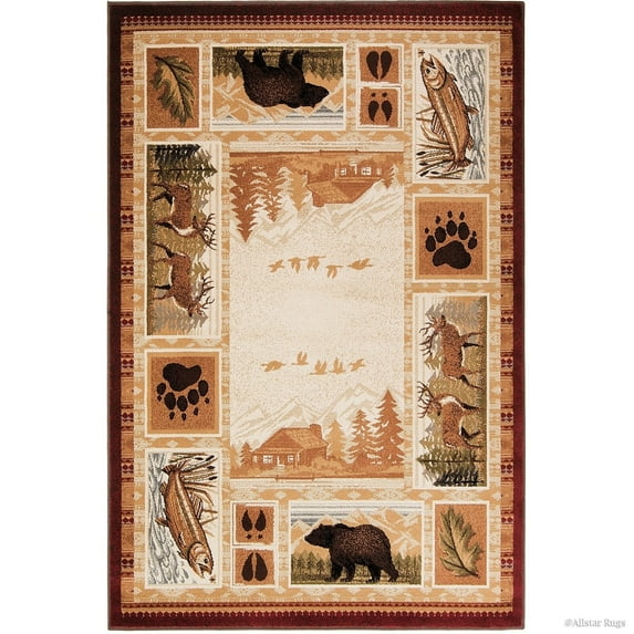 Allstar Rugs Allstar Rustic Lodge Assorted Collection Rug 10' 5" x 7' 6" 8' x 10'