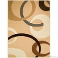 thumbnail image 1 of Allstar Rugs Allstar Ultra-soft Modern Circle Link Design Rug Beige 5' 2"x7' 0" 5' x 8', 1 of 5