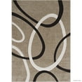 thumbnail image 1 of Allstar Rugs Allstar Woven Abstract Colorblock Modern Ring Design Rug Champagne 7' 1" x 5' 2" 5' x 8', 1 of 5