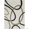 thumbnail image 1 of Allstar Rugs Allstar Woven Abstract Colorblock Modern Ring Design Rug Ivory 7' 1" x 5' 2" 5' x 8', 1 of 5