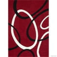 thumbnail image 1 of Allstar Rugs Allstar Woven Abstract Colorblock Modern Ring Design Rug Red 7' 1" x 5' 2" 5' x 8', 1 of 5