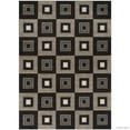 thumbnail image 1 of Allstar Rugs Allstar Woven Colorblock Modern Square Design Rug Chocolate 5' 2"x7' 1" 5' x 8', 1 of 5