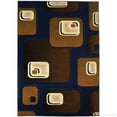 thumbnail image 1 of Allstar Rugs Allstar Woven Geometric Pattern Rug Navy 5' 2"x7' 1" 5' x 8' Brown, 1 of 5