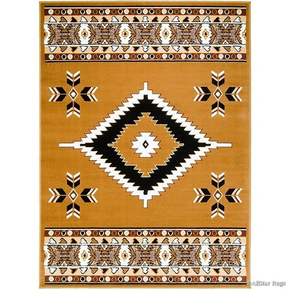 Allstar Rugs Allstar Woven Southwestern Geometric Rug Beige 7' 6"x10' 5" 8' x 10' Traditional,Southwestern,Modern & Contemporary