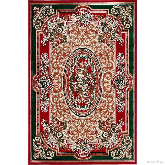 Allstar Rugs Allstar Woven Traditional Persian Floral Design Rug 10' 5" x 7' 6" 8' x 10'