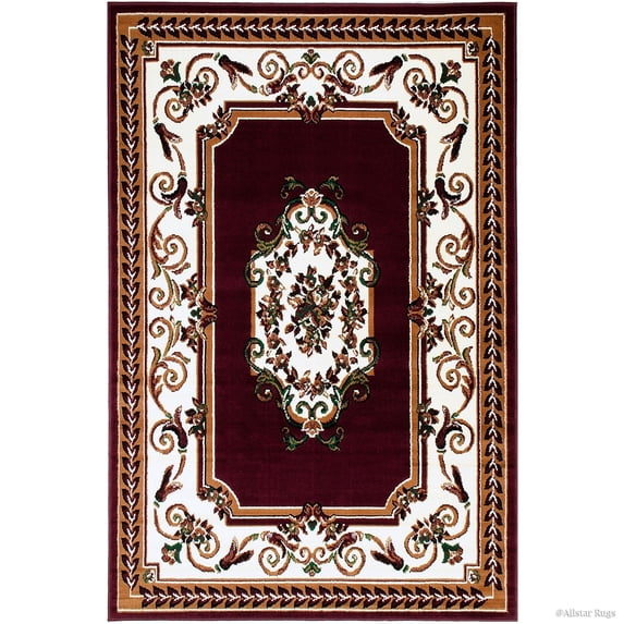 Allstar Rugs Allstar Woven Traditional Persian Floral Design Rug 7' 6"x10' 5" 8' x 10'