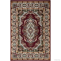 Allstar Rugs Allstar Woven Traditional Persian Floral Design Rug Burgundy 5' 2"x7' 0" 5' x 8'