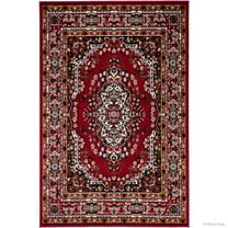 Allstar Rugs Allstar Woven Traditional Persian Floral Design Rug Red 5' 2"x7' 0" 5' x 8'