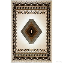 Allstar Rugs Allstar Woven Traditional Southwest Area Rug Ivory 5' 2"x7' 1" 5' x 8' Traditional,Modern & Contemporary