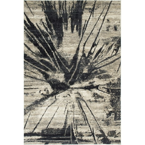 Allstar Rugs Beige Modern & Contemporary Rectangular Accent Rug
