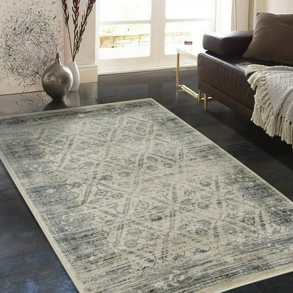 Allstar Rugs Beige Persian Rectangular Accent Rug