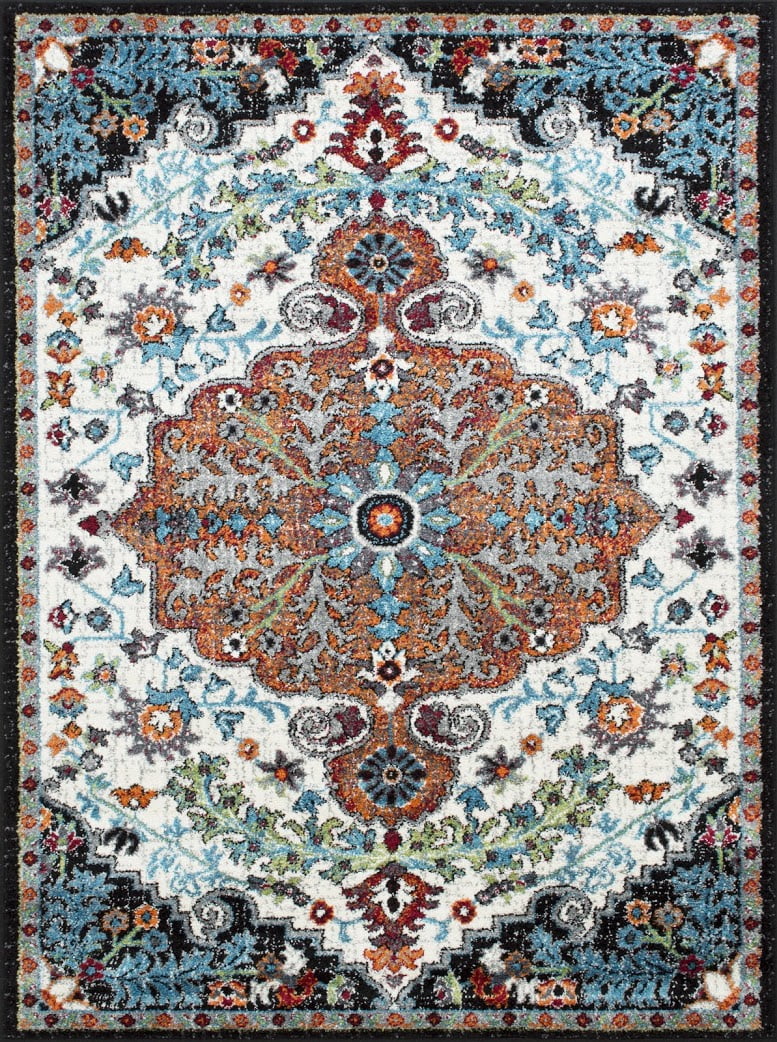 Allstar Rugs Black French Country Rectangular Accent Rug - Walmart.com