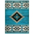 thumbnail image 1 of Allstar Rugs  Cherokee Themed Polypropylene Area Rug 5' 0" x 6' 11" - Blue Lightning, 1 of 5